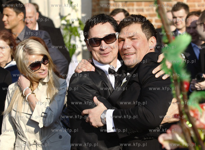 Gdansk. Katedra Oliwska. Slub Dariusza Michalczewskiego...