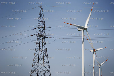 Elektrownia wiatrowa w okolicach Jastrzebiej Gory....