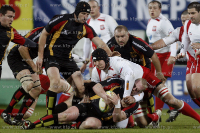 Gdansk. Stadion przy ul. Traugutta. Mecz rugby dywizji...