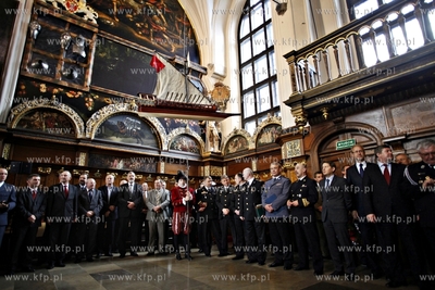 Gdansk. Dwor Artusa. Wojewódzkich Obchodach Dnia Strażaka,...