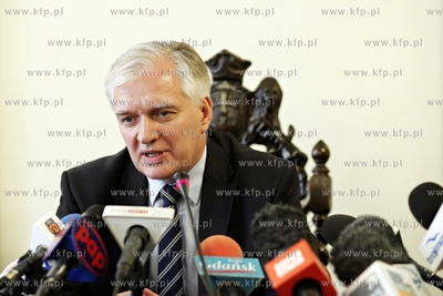 Gdansk. Sad Apelacyjny. Konferencja Ministra sprawiedliwosci...