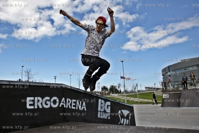 Sopot / Gdansk. Nowo otwarty skatepark przy hali Ergo...