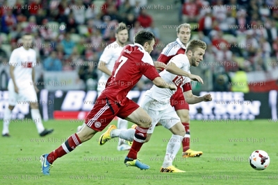 Gdansk. PGE Arena. Mecz towarzyski Polska- Dania. Nz....