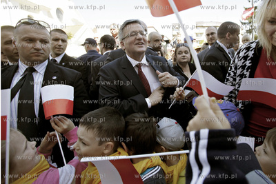Wizyta Prezydenta RP Bronislawa Komorowskiegow Sztumie....