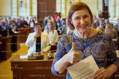 Gdańsk, Nowy Ratusz. Uroczystości związane ze ślubowaniem...