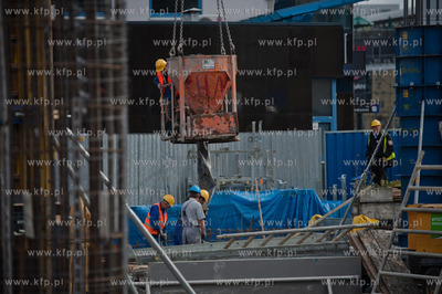 Gdansk. Wrzeszcz. Uroczystosc wmurowania kamienia wegielnego...