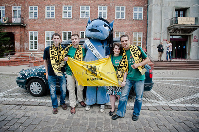 Gdansk. Parking przed Urzedem Marszalkowskim. Marszalek...