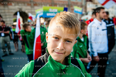 Gdansk. Dlugi Targ. Parad zawodnikow uczestniczacych...