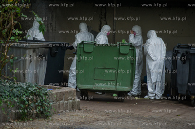 Gdansk. Podworze kamienicy przy ul. Dlugi Targ. Odnalezienie...