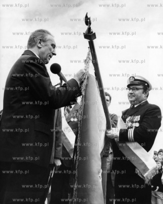 Dni Morza w Gdyni . Edward Gierek I sekretarz Komitetu...