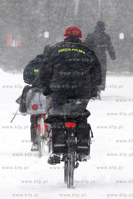Rumia. Zima ponownie o sobie przypomniala.  Nz. lisonosz...