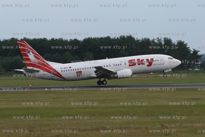 Gdansk , Rebiechowo NZ.Boeing 737-4Y0 LInii Sky Airlines...