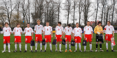 Reprezentacja Polski do lat 17 (rocznik 1991) przegrala...