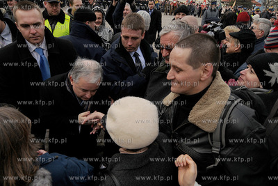 Wizyta prezydenta Lecha Kaczynskiego w Wejherowie....