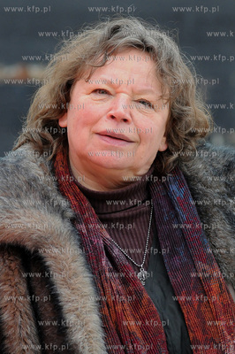 Niemiecka aktorka Ursula Werner na planie zdjeciowym...