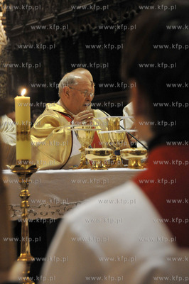 Msza Wieczerzy Panskiej w Wielki Czwartek w bazylice...