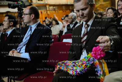 Gdansk Dwor Artusa. Grupa Japonczykow zrzeszonych w...