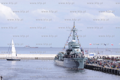 Obchody Dni Morza 2013. Nz. ORP Blyskawica  30.06.2013...