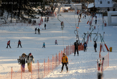 Stok narciarski i saneczkowy na Lysej Gorze w Sopocie....