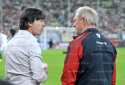 Gdansk. Stadion pilkarski PGE Arena. Mecz towarzyski...