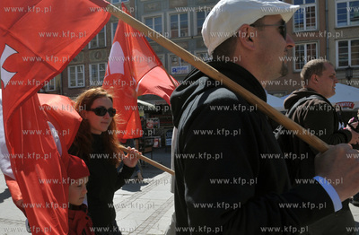 Manifestacja 1 majowa z okazji Swieta Pracy zorganizowana...