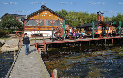 Chalupy na Polwyspie Helskim. Port Chalupy przystan...