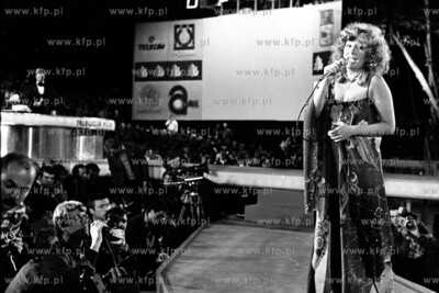 Alla Pugaczowa na Festiwalu Piosenki w Sopocie. 08.79...