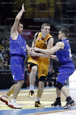 Sopot. Tauron Basket Liga. Trefl Sopot - AZS Koszalin.
Nz.Adam...