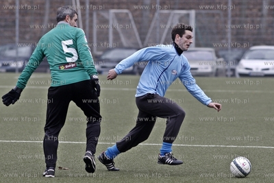 Gdansk. Boisko przy ul. Traugutta.  Noworoczny mecz...