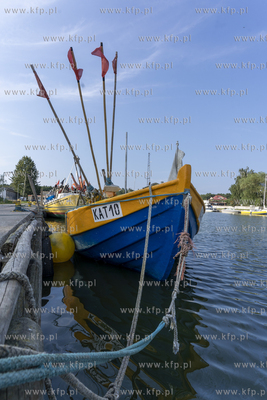 Port w Kątach Rybackich nad Zalewem Wiślanym. 19.08.2023...