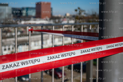 Miejsce oznaczone taśmą zakaz wstępu. 10.03.2022...