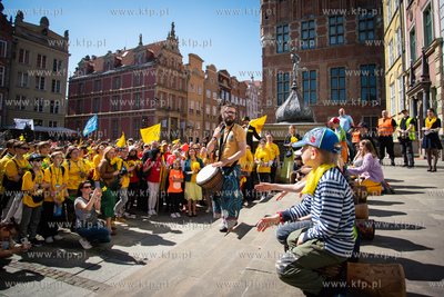 Gdańsk. Żonkilowa parada w ramach akcji Pola nadziei...