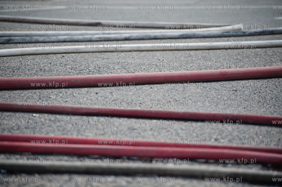 Gdansk. Teren bazy autobusowej ZKM przy ul. Hallera....