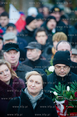 Gdansk. Cmentarz Garnizonowy przy ul. Gielguda. Apel...