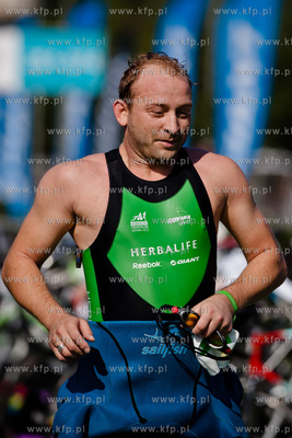 Zawody Herbalife Triathlon Gdynia 2013.
Nz aktor Borys...