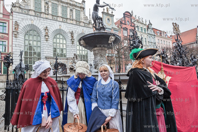 Gdansk. Obchody 380 urodzin Fontanny Neptuna. Uroczysta...