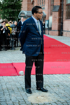 Gdansk. Solidarity of Arts. Uroczystosc odcisniecia...