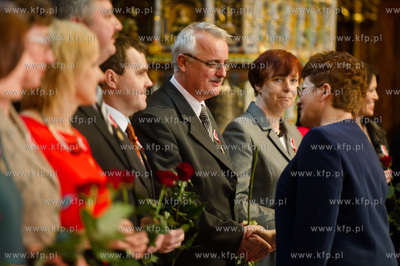 Gdansk. Dwor Artusa. Uroczystosc z okazji Dnia Edukacji...