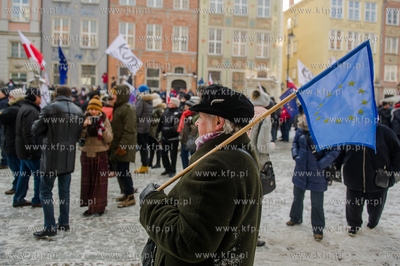 Gdansk. Manifestacja pod haslem W obronie Twojej wolnosci,...