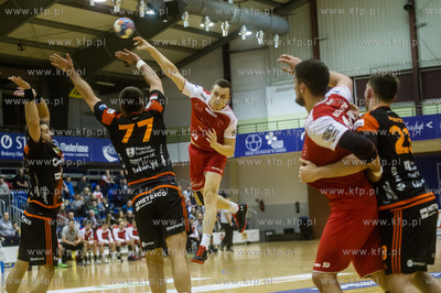 Gdańsk. Hala AWFiS. Mecz PGNiG Superligi Piłki Ręcznej,...