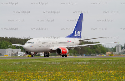 Port Lotniczy Gdansk im. Lecha Walesy. Nz. Boeing 737...