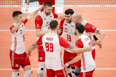 Turniej towarzyski siatkówki w Ergo Arenie. Mecz Polska...