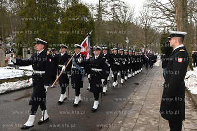 Cmentarz Witomiński w Gdyni. Uroczystości pogrzebowe...