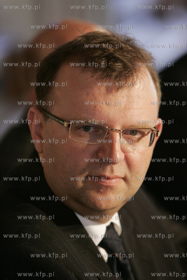 Konferencja prasowa  po pozarze w kosciele sw. Katarzyny...