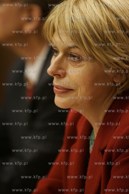Izabela Jaruga-Nowacka - poslanka SLD na Sejm RP. 14.01.2008...