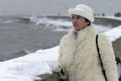 Irena Brudnicka - jedna z wdow po marynarzach zatopionego...