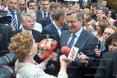 Sopot - zakonczenie kampanii wyborczej kandydata na...