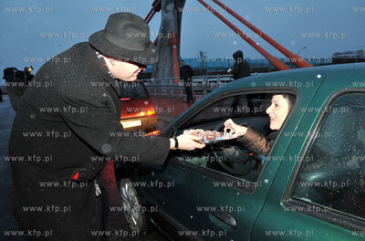 Gdansk. Uroczyste oddanie do ruchu Trasy W-Z laczacej...