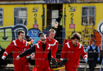 Gdynia. Zaklad taboru Szybkiej Kolei Miejskiej. Akcja...