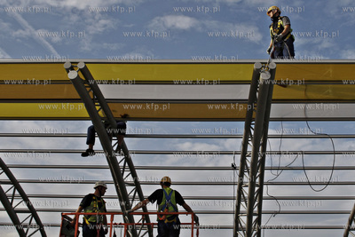 Gdansk Letnica. Budowa przystanku tramwajowego przy...